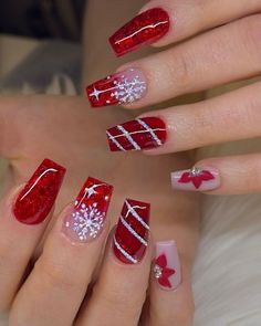 Acrylic Nails Designs Christmas, Coffin Christmas Acrylic Nails, Acrylic Nails Coffin Christmas, Green Christmas Acrylic Nails, Christmas Acrylic Nails Coffin, Nude Nails Christmas, Classy Xmas Nails, Christmas Nude Nails, Best Christmas Nails