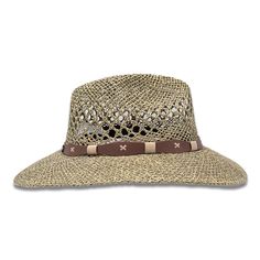 Shape: Panama Hat, Indiana StyleMaterial: SeagrassSize: Medium & Large Brim: 3.25”Color: GreenDetail: "Band" (Toquilla)Hat Care: Always handle your hat by the top. Do not place hat with brim on the surface, it will cause it to flatten the brim. Always Brim turned up.To dust off, use a soft brush.To remove stains, wipe with a cloth, then let it dry naturally with the brim turned up.Steam it to shape if necessary.Misshapen flat brim straw hats can be shaped carefully with a lukewarm - not hot Woven Curved Brim Hats For Rodeo, Woven Hats With Curved Brim For Rodeo, Adjustable Braided Fedora, Wide Brim Toquilla Straw Hat For Outdoor Events, Wide Brim Toquilla Straw Hats For Country Events, Toquilla Straw Wide Brim Hat For Country Events, Rodeo Hats With Braided Short Brim, Rodeo Braided Hat With Short Brim, Braided Short Brim Hat For Rodeo