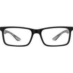 Lightweight and flexible carbon fiber temple arms give these rectangle glasses a modern sporty profile. The medium-wide eyeglasses has an acetate eyeglasses front with a matte finish. It is available in black with silver carbon fiber temple arms or tortoiseshell with brown carbon fiber arms. Please note the actual pattern on eyeglasses may vary slightly from the one pictured. | Zenni Men's Sporty Rectangle Prescription Eyeglasses Black Tortoise Shell Carbon Fiber Black Tortoise, Rectangle Glasses, Rim Design, Zenni Optical, Round Face Shape, Black Rectangle, Carbon Black, Prescription Eyeglasses, Round Face