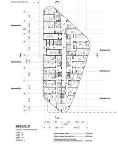 an architectural drawing shows the floor plan for a building with multiple floors and several rooms