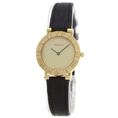 Used Tiffany Atlas Watch, 18k Yellow Gold, Leather, Women's, Tiffany&Co. (Sku: Gzl13r3o) === General === Brand : Tiffany === Design === Type : Wristwatch Gender : Women Material (Case) : Yellow Gold (18k) Material (Band) : Leather Color (Dial) : Gold === Movement === Movement : Quartz === Size === Case Diameter : 24mm / 0.94'' Wrist Size : 14cm - 17cm / 5.51'' - 6.69'' === Included Items === Accessories : Inner Box Accessories Notice : Before Purchasing, Please Refer To The Images Of The Accesso Tiffany Atlas, Box Accessories, Gold Leather, Tiffany & Co., Luxury Branding, Leather Women, Wrist Watch, Buckle, Yellow Gold