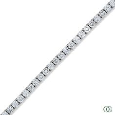 This Tennis Bracelet features an elegant round shape and a sparkling design. This bracelet is designed to be durable and long-lasting. The bracelet's unique sparkle makes it the perfect accessory for any occasion. The standard size is 7 inches; please note any other sizes are considered special order and may require additional time for production. Classic Diamond Bracelet With Sparkling Detail, Classic Sparkling Diamond Bracelet For Anniversary, Round Diamond Bracelet Fine Jewelry, Sparkling Round Diamond Bracelet Fine Jewelry, Sparkling White Gold Anniversary Bracelets, Classic Sparkling Diamond Bracelet, Sparkling White Gold Bracelets For Anniversary, Sparkling Diamond Fine Jewelry Bracelet, Sparkling Round Bracelets Fine Jewelry