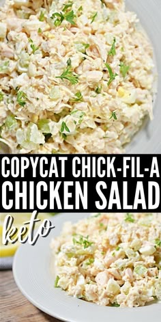 this copycat chick - fil - a chicken salad is the perfect side dish for any meal