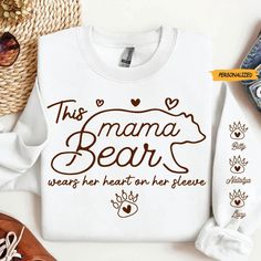 These exquisitely personalized sweatshirt will make your day a little extraordinary and meaningful. They're also great gifts for Mother's Day, Father's Day, Birthdays, Christmas, Halloween, and other significant events to make your loved ones feel even more special. Product details: Material: 100% cotton, 99/1 cotton/poly (Ash) Decoration type: Digital Print Our Products:  This is a customized product with a customized design Available in sizes S-5XL, unisex sizing Tearaway label Laundry guide: Personalized White Sweatshirt For Gift, Personalized Sweatshirt For Gift, Personalized Sweatshirt Gift, Personalized Long Sleeve Sweatshirt Gift, Personalized White Sweatshirt For Family Matching, Personalized Long Sleeve Sweatshirt For Mother's Day, Personalized Long Sleeve White T-shirt, White Sweatshirt For Mother's Day, Personalized Sweatshirt For Mother's Day Gift