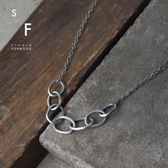 Handmade  necklace is made of sterling silver Measurements: Handmade links have an oval shape and are (10x15 mm) in size,  Chain 15"-20" + 1.57 " extender (38-51cm + 4 cm extender)  The necklace worn by the model is 17" (44cm) long, Its weight is 6.8 g Thank you for visiting! All jewelry designs, pictures and descriptions belong to formood Artur Hornowski and are protected by international copyright Red Coral Earrings, Amber Earrings, Coral Earrings, Leaf Necklace, Oxidized Sterling Silver, Handmade Necklace, Leaf Earrings, Handmade Sterling Silver, Silver Jewellery