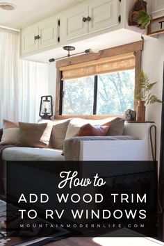 how to add wood trim to rv windows