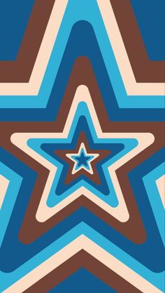 an image of a star pattern in blue, brown and white