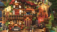 Big Minecraft Houses, Construction Minecraft, Minecraft Pictures, Cute Minecraft Houses, Minecraft Inspo, Minecraft Construction, Minecraft Decorations, Minecraft House Designs