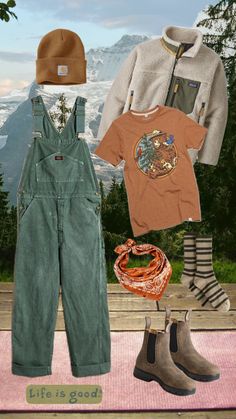 #patagonia #outdoorsy #granolagirl #carhartt #blundstones #granolagirlaesthetic #naturegirl Stylish Camping Outfits, Outdoor Girl Aesthetic Outfits, Pnw Winter Outfits, Granola Goth Aesthetic, Granola Girl Christmas List, Granola Girl Aesthetic Outfits Winter, Cute Outdoorsy Outfits, Granola Girl Winter Outfits, Winter Granola Outfit