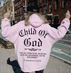 Introducing our Child Of God Unisex Christian Hoodie, a stylish and meaningful addition to your wardrobe. Crafted with comfort in mind, this hoodie is perfect for the modern Christian who seeks both fashion and faith. A back design only with a bold and powerful message for anyone who comes across it. Made from high-quality materials, this hoodie ensures both warmth and durability. The minimalist front design maintains a clean and versatile look, while the impactful scripture on the back serves as a reminder of unwavering faith and strength. Embrace your Christian identity with this unique piece that not only keeps you cozy but also inspires confidence in your journey. Let Psalms 62:2 be a steadfast proclamation of your unshakeable trust in the rock-solid foundation of your faith. This unis Hoodies Aesthetic Christian, Christian Hoodies Pink, Mens Christian Gifts, Bible Hoodies, Christian Zip Up Hoodie, Biblical Sweatshirts, Christian Sweaters, Faith Based Gifts, Sweatshirt Aesthetic