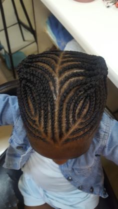 Small Lines Hairstyle, Free Hand Plaiting Natural Hair, Free Hand Hairstyles, Natural Cornrows, Kids Cornrow Hairstyles, Cute Toddler Hairstyles, Styles For Kids, Natural Hair Bun Styles