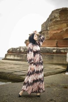 Louisiana Long Maxi Dress with Long Sleeves Iconic Prints, Jewel Neck Dress, Maxi Dress With Long Sleeves, Modern Kimono, Plus Size Kimono, Modesty Fashion, Dress With Long Sleeves, High Quality Dress, Quality Dresses