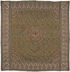 Kashmir Moon Shawl | Auction Record Buried Treasure, Delicate Embroidery, North India, Rare Beauty, Traditional Costume, Basement, 19th Century, Shawl