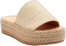 Platform Slip On Sandals, Jute Design, Raffia Sandals, Fashion Shoes Sandals, Athletic Sandals, Espadrilles Platform, Platform Espadrilles, Slip On Sandals, Platform Slides