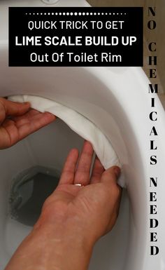 someone is using the toilet to get lime scale build up out of toilet rim