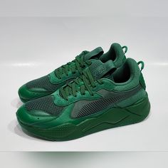 Rare Puma Rsx Mono Lace Up Mens Green Sneakers Casual Shoes 39348701 Mens Size 11 Nwb. Brand New With Box Puma Logo Synthetic Sneakers For Jogging, Green Synthetic Sneakers For Jogging, Green Puma Sneakers For Jogging, Puma Logo Synthetic Sneakers For Light Sports, Puma Logo Sneakers For Jogging, Puma Lace-up Running Shoes, Green Lace-up Synthetic Running Shoes, Green Synthetic Lace-up Running Shoes, Green Puma Sneakers With Round Toe