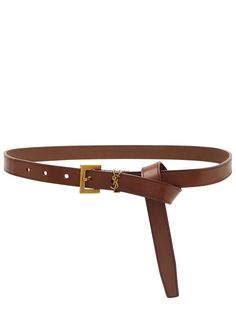 Long Description#Info & Care# Saint Laurent leather belt  Designer plaque Adjustable buckle fastening  Presented in a designer-stamped pouch  #Size & Fit# Width: 2cm Brown Accessories, Newborn Essentials, Brown Leather Belt, Winter Essentials, Wine Gifts, Men's Beauty, Leather Belts, Beauty Gift, Black Belt