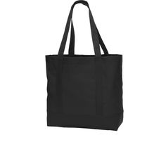 This classic go-anywhere tote is perfect for the beach market and beyond. 600 denier polyester canvas Self-fabric handles Dimensions: 14 h x 14 w x 5.5 d; Approx. 1 078 cubic inchesNote: Bags not intended for use by children 12 and under. Includes a California Prop 65 and social responsibility hangtag. Black Canvas Bag For Travel, Black Canvas Bag With Canvas Lining For Travel, Black Canvas Bag For Travel With Canvas Lining, Black Travel Canvas Bag With Canvas Lining, Everyday Rectangular Nylon Canvas Bag, Black Canvas Bag With Canvas Lining For Shopping, Black Shopping Bag With Canvas Lining, Black Canvas Bag For Shopping With Canvas Lining, Black Rectangular Canvas Bag With Canvas Lining