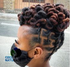 African Locs Hairstyles, Artificial Locs Styles, Artificial Dreadlocks Hairstyles, Loc Mohawk Styles, Straight Hairdos, Styled Locs, Artificial Dreadlocks, Bridesmaid Checklist, Locks Hairstyle