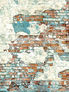 Distressed Brick Wall Photography Backdrop - Photography backdrop featuring a distressed brick wall with peeling paint and textured elements Peeling Paint Texture, Distressed Brick Wall, Distressed Brick, Brick Wall Photography, Green Screen Backdrop, Brick Wall Backdrop, Senior Picture Props, Umbrella Photography, Brick Backdrops