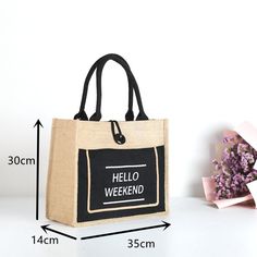 SPECIFICATIONSStyle: CasualShape: Casual TotePlace Of Origin: ZHE JIANG  ProvinceOrigin: CN(Origin)Occasion: VersatileMain Material: LinenLining Material: LinenHardness: SoftGender: WOMENBrand Name: hey she hah Size Details Model Show Jute Handbags, Linen Handbags, Luxury Tote Bags, Cotton Handbag, Hello Weekend, Jute Bags, Chanel Deauville Tote Bag, Casual Tote, Luxury Linen