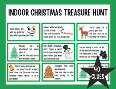 an indoor christmas treasure hunt for kids