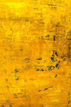 an abstract painting with yellow and black colors