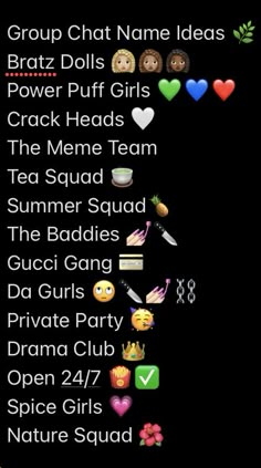 Names For Besties Group, Bestie Group Name Ideas, Aesthetic Group Names For 4, Name Group Ideas Friends Aesthetic, Name For Group Of 4, Funny Names For Friends Group, Group Wallpaper For Friends, Names For A Group Chat Of 3, Good Group Chat Names For 3