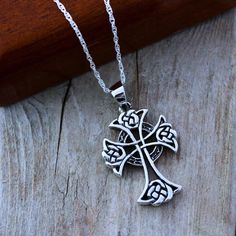 "This symbol has been used by Christians as a sign of the Blessed Trinity (Father, Son and Holy Spirit). The Celtic Cross, is made to be visually beautiful. Great collection of Crosses: http://etsy.me/1kXz4tH The circle of this gorgeous pendant represents friendship, affection, that cannot be broken. Cast using 100% sterling silver, no pewter, nickel or lead was used to create this tree of life, buy with peace of mind. . Additional Meaningful, symbolic Jewelry http://etsy.me/16So5MK . Need initi Symbolic Silver Cross Jewelry, Silver Symbolic Cross Necklace, Silver Cross Jewelry With Symbolic Style, Silver Cross Jewelry Symbolic Style, Nickel-free White Gold Cross Jewelry, Hallmarked Silver Cross Necklace, Hallmarked Sterling Silver Cross Necklace, Silver Hallmarked Cross Necklace, Symbolic Silver Cross Necklace