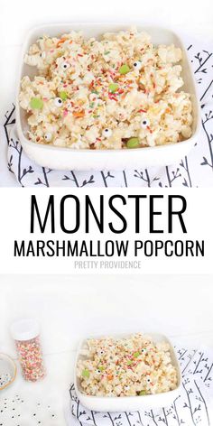 this monster marshmallow popcorn recipe is so easy to make