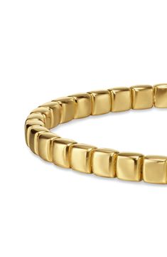 Pillowy square cushions of 18-karat gold shape a stream of pure gleam on this handcrafted bracelet. Fold-over clasp 18k gold Imported Spiritual Beads, Tile Bracelet, David Yurman Mens, Amulet Charm, Cognac Diamonds, Mens Gold Jewelry, Gold Watch Men, The Prayer, David Yurman Jewelry