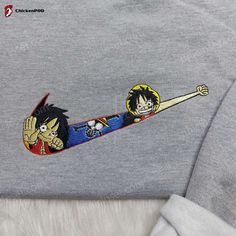 Monkey D Luffy Nike Shirt: One Piece Anime Clothing Anime x Nike Swoosh Sweatshirt Anime X Nike, Luffy Nike, Embroidery Hacks, Regalos Ideas, Clothing Anime, Nike Design, One Piece Clothing, Anime Clothing, Nike Swoosh Logo