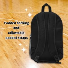 This Basketball Personalized Backpack is a slam dunk for students of any age! Crafted from spun polyester with a weight of 1.3 lbs, it's the perfect mix of lightweight, sturdy, and durable. It is the perfect back to school or birthday gift for your basketball player or student who loves sports!➨Storage:A total of 4 compartments - 1 main zip pocket (13-liter capacity), 1 front pocket, bottle pocket on the side and inside compartment for a laptop or tablet.➨Padded Back:Padded mesh back panel and s Standard Backpack For Gym And Back To School, Back To School Gym Standard Backpack, Sports Nylon Backpack For Back To School, Nylon Backpack For Sports And Back To School, Back To School Sports Backpack, Standard Backpack For College And End Of School Year, College Backpack For End Of School Year, Sporty Breathable Backpack For School, Sporty Backpack For Sports Events