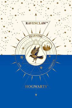 a harry potter poster with hogwart's crest and ravenclaw on it