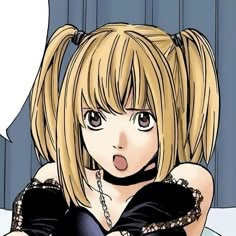 Misa Pfp, 4k Pfp, Misa Amane, Anime Character, Blonde, Anime, Hair, Black