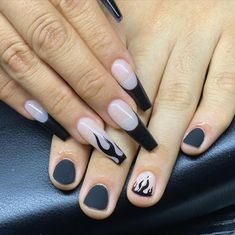 Hers And Hers Nails, Gf Bf Nails, His And Her Matching Nails, Him And Her Matching Nails, His And Her Nail Designs, Couples Nails Ideas