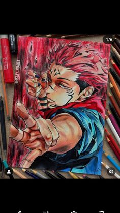 Sukuna Realistic, Eyes Horror, Full Body Drawing, Manga Poster, Easy Mandala Drawing, One Punch Man Manga, Realistic Drawing, Anime Drawing Books