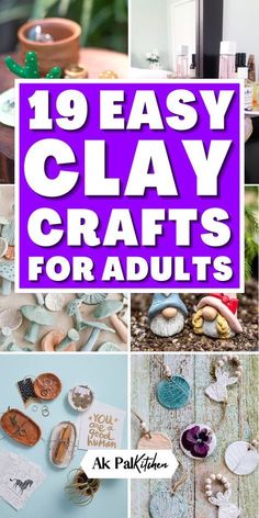 19 easy clay crafts for adults to make