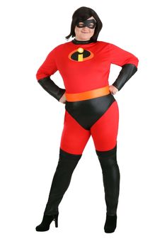 PRICES MAY VARY. Size: 3X 100% polyester fabric, 100% polyurethane foam Jumpsuit has hook & loop fastener at center back Elastic back waistband Jumpsuit legs have elastic stirrups under foot Elastigirl has stepped up and now is the iconic Mrs. Incredible! This officially licensed, Plus Size Costume features a jumpsuit with a hook and loop fastener at the center and an elastic back waistband. The jumpsuit legs have elastic stirrups under the foot, while the foam belt has a hook and loop fastener Mrs Incredible Costume, Incredible Costume, Incredibles Costume, Brad Bird, Mrs Incredible, Incredible 2, Nuclear Family, Anime Party, Plus Size Costume