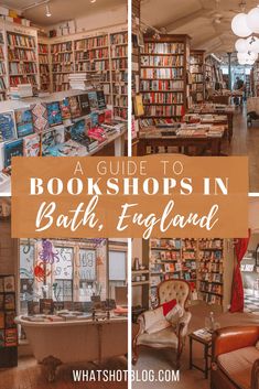 bookshops in bath england with text overlay