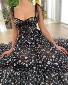 Gown - Teuta Matoshi Duriqi Teuta Matoshi Dresses, Strap Prom Dress, Dance Wear Outfits, Teuta Matoshi, Aria Dress, Cottage Core Dress, Dress Straps, Bow Tie Dress, Corset Dress Prom