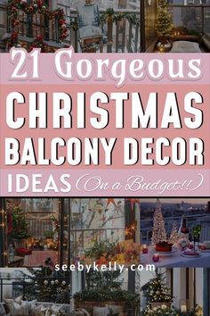 Apartment Balcony Christmas Decor Ideas