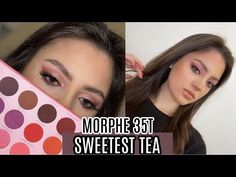 MORPHE 35T SWEETEST TEA PALETTE REVIEW + TUTORIAL - YouTube Candy Palette, Morphe 35t, Morphe Eyeshadow, Colourpop Cosmetics, Creative Eye Makeup, Creative Eye, Rock Candy, Sweet Tea