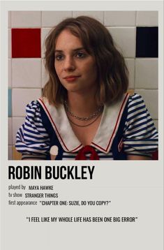 the poster for robin buckley's upcoming show, i feel like my whole life has been one big error