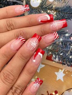 This Acrylic & Press On Nails item is sold by CatscloudLLC. Ships from Pompano Beach, FL. Listed on Nov 11, 2024 Xmas Nail Art, Red Christmas Nails, Cute Christmas Nails, Easy Nails, Christmas Gel Nails, French Tip Acrylic Nails, Christmas Nails Acrylic, Xmas Nails, Nailed It