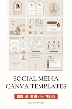 the social media canva templates are designed to be used for advertising and presentations