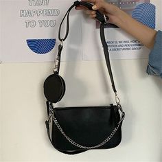 black handbags for women Round Coin Purse, Long Rope, Women Crossbody Bag, Shoulder Chain