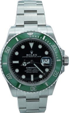 Luxury Green Watch Accessories With Date Display, Green Timeless Watch Accessories With Date Display, Timeless Green Watch Accessories With Date Display, Luxury Green Automatic Watch, Rolex Usa, Sky Dweller, Hublot Watches, Submariner Date, Sea Dweller