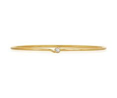 Single Bezel Bangle Bezel Set Diamond Bangle Bracelet, Elegant Cuff Bracelet With Single Diamond Gift, Dainty Single Diamond Bangle Bracelet, Dainty Bangle Bracelet With Single Diamond, Single Diamond Bangle, Set Bracelet, Bracelet Bangle, Bezel Diamond, Gold Bangles