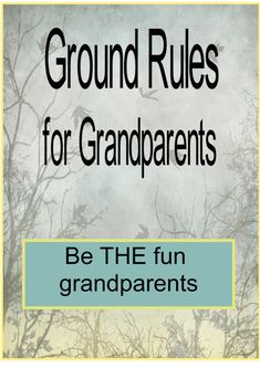 Be the "fun" grandparents. Follow these 7 easy rules to grandparenting. #grandparenting basics Rules For Grandparents Babysitting, Grandchildren Bedroom, Grandma Camp, Grandkids Room, Grandma Ideas, Rules Quotes, Grandparenting